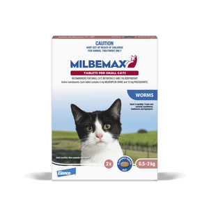 Milbemax Cat Wormer - Small cats (<2kg) - per tablet
