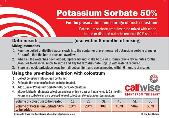 Potassium Sorbate 50% Solution (Various Sizes)
